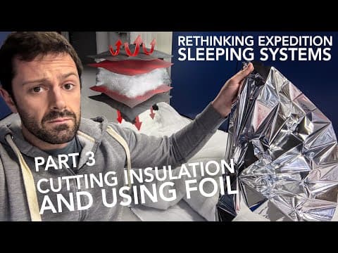 New Expedition Sleeping System. Part 3: Cutting Up 800gsm Of Climashield, And Adding Mylar. [4k]