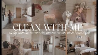 Clean With Me | All Day Deep Cleaning + Extreme Cleaning Motivation *2025*