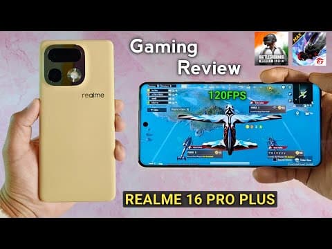 Realme 16 Pro Plus Gaming Review | 120fps Bgmi & Free Fire | Realme 16 Pro Gaming Test
