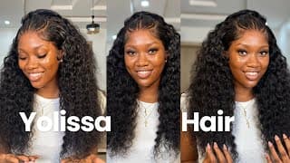 Best Braided Water Wave Wig! Affordable Pre Styled Hd Frontal Wig Quick Install Ft Yolissa Hair