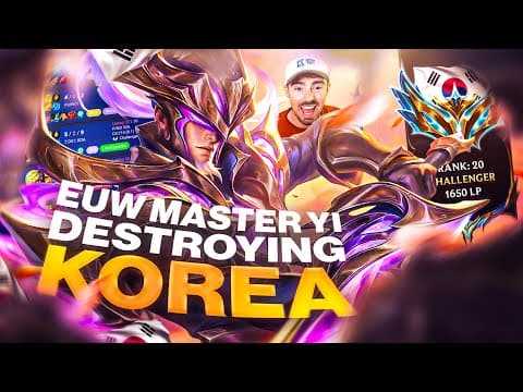 Korea Can't Stop This 1700lp Euw Otp... *sinerias Master Yi*