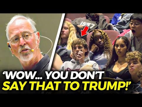 Conservative Students School University Professor On “trump Policies”