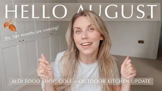 Vlog | Outdoor Kitchen Update & Aldi Shopping Haul