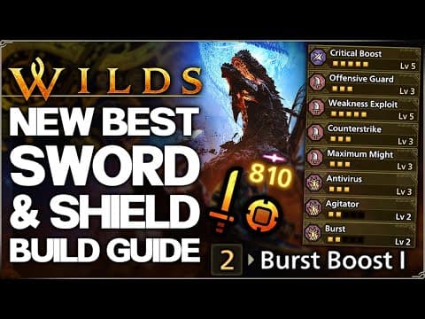 Monster Hunter Wilds - New Best Op Sword & Shield Build - Highest Damage - Title Update 4 Set Guide!