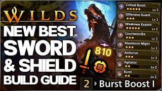 Monster Hunter Wilds - New Best Op Sword & Shield Build - Highest Damage - Title Update 4 Set Guide!