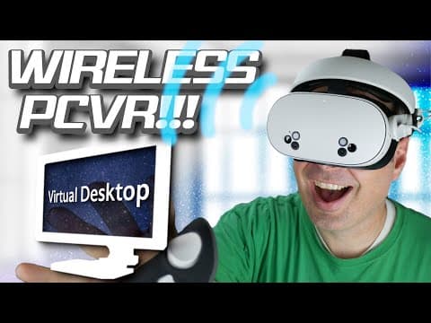 How To Play Pc Vr Wirelessly With Quest 2, Quest 3 & Quest 3s | Virtual Desktop Setup & Tutorial