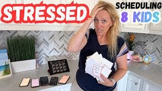 What Our Schedule Is Really Like With 8 Kids: Everblog Calendar