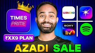 Times Prime Premium+ Now At Lowest Price Ever! Jio Hotstar, Sonyliv,spotify & More More