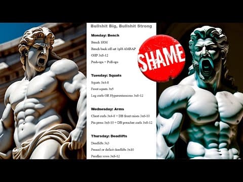 The Worst Bodybuilding Program Ever Created (my Bad)
