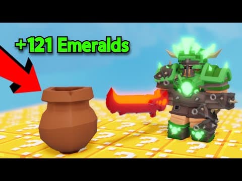 This Item Gave Me Emerald Armor... (roblox Bedwars)