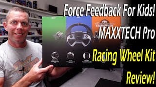 Force Feedback For Kids!😀 Maxxtech Pro Ffb Racing Wheel Kit Review.