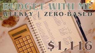 $1,116 Budget With Me! | January Paycheck #2 | Zero Based Weekly Budgeting | 26 Year Old Budgets