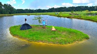 48 Hour Island Survival Challenge At The 5 Acre Pond