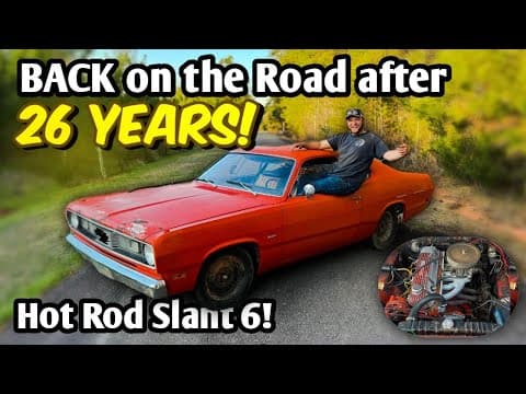 Is The Hotrod Slant 6 Fast?! First Drive In 26 Years!! Forgotten Plymouth Duster Rescue!
