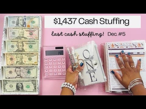 $1,437 Cash Stuffing | Dec. 5 Paycheck | Sinking Funds | Savings Challenges | One Month Ahead Binder
