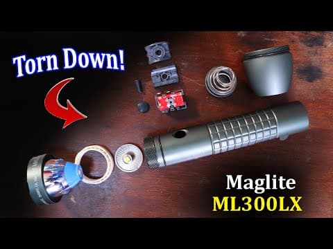 Maglite Ml300lx Tear Down & Reassembly (full Breakdown)