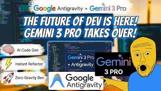 Gemini 3 Pro With Google Antigravity Ai Code Editor - Future Of Dev Is Here Gemini 3 Pro Takes Over!