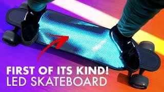 Customizable LED Longboard! PIXEL RIDER UDITER!