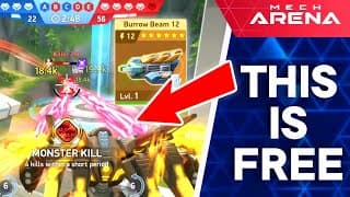 New Burrow Beam 12 For Free!! - Best Weapon In 2026 | Mech Arena