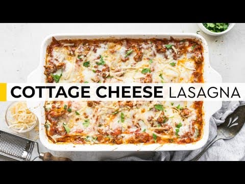 Cottage Cheese Lasagna W/ Ground Turkey & Spinach (high-protein Meal Prep!)