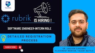 🚀 Rubrik Is Hiring !  2026 Batch Interns | Apply Now!