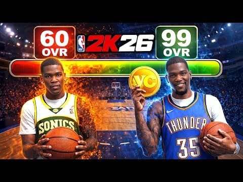 Nba 2k26 Kevin Durant 60 To 99 Overall (full Movie) The Greatest Kd Build Ever 😏
