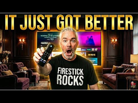 Fire Tv Stick Huge Update  All Apps Live Tv Guide!