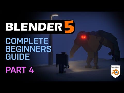 Blender 5 Complete Beginners Guide - Free Course - Part 4 - Old Man Details