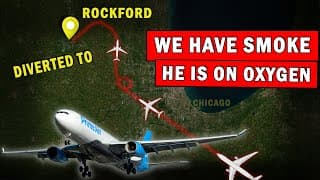 Pilots On Oxygen With Fumes In The Cockpit | Emergency Divert