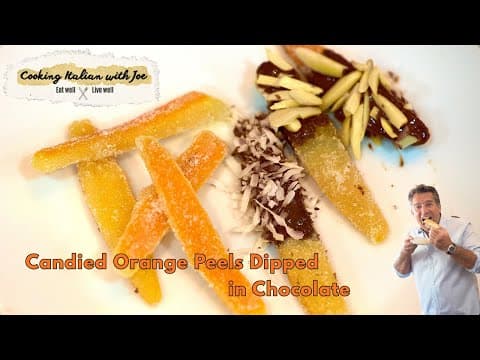 Candied Orange Peels Dipped In Chocolate! Yum Cooking Italian With Joe