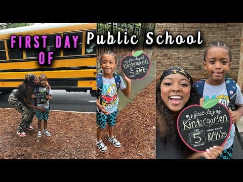 My Son's First Day Of Kindergarten!
