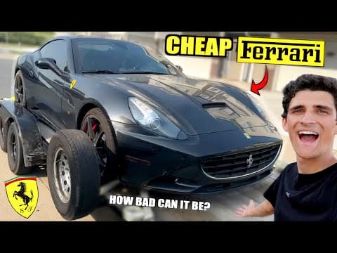 Buying The Cheapest Ferrari California To Replace Our Burnt Ff...