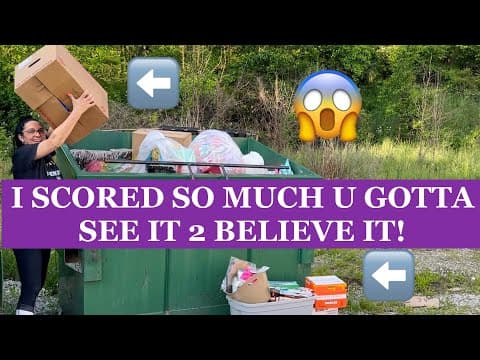 Dumpster Divin// From Full Dumpsters To Getting Yelled At By An  Employee... U Gotta See This 1! 🤣