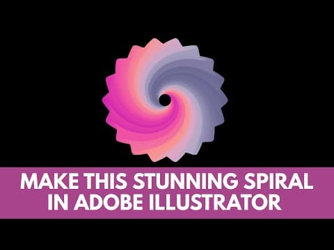 Illustrator: Gorgeous Spiral With Zig Zag & Gradients