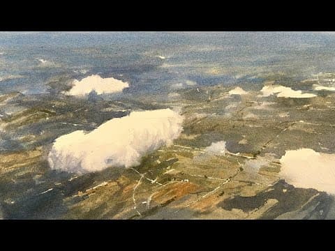 How To Paint A Sky Scene In Watercolor