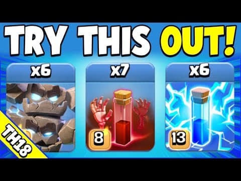 Skeleton Spells Make A Huge Difference In Ranked Mode! Th18 Attack Strategy (clash Of Clans)