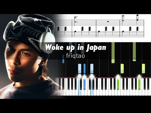 Friqtao - Woke Up In Japan - Piano Tutorial With Sheet Music