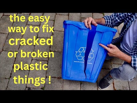 Save Money ● Fix Cracked Or Broken Plastic Things !