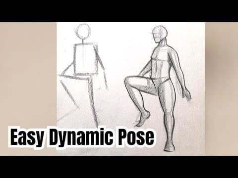 How To Draw Dynamic Figures Easily | Simple Tips For Action Poses & Movement | Figure Drawing