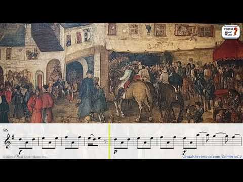 Concerto In G Major For Violin By Antonio Vivaldi - Allegro 3rd Mov - Sheet Music Play-along