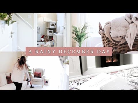 A December Day | Cosy Rainy Days At Home, Cleaning, Comforting Food, Peaceful Evening
