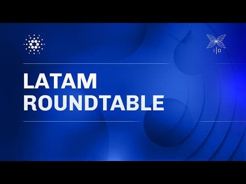 Cardano Latam Round Table