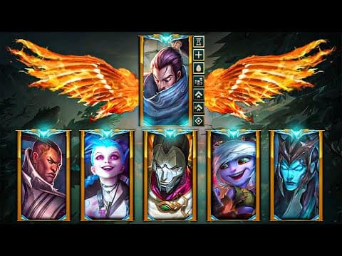 1 Hacking Yasuo Vs. 5 Challenger Adcs (1v5)