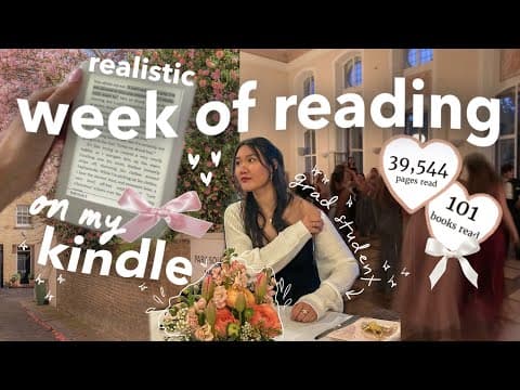 What I Read In A Week On My Emotional Support Kindle 🥹🎀