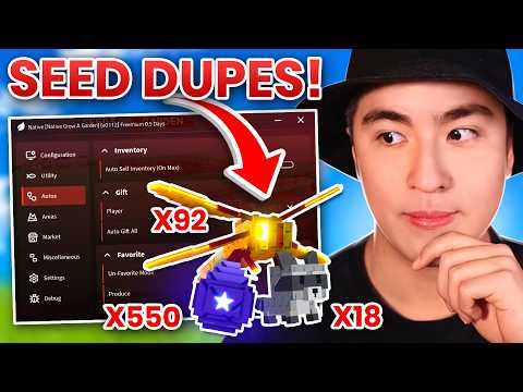 (new) Egg spawner grow a garden script Gui With Auto Harvest & Sheckle Dupe!