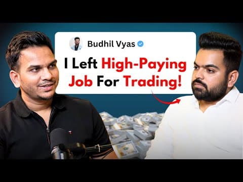 He Left High Paying Job For Trading! | @budhilvyas