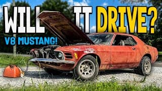 Abandoned 1970 V8 Mustang - Will It Drive After Decades? Part 2