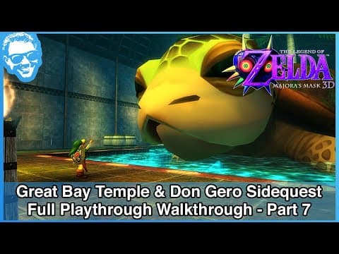 Great Bay Temple & Don Gero Sidequest - The Legend Of Zelda Majora's Mask 3d Walkthrough - Part 7