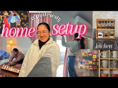 A Pinteresty *home Setup* Ep 2!! Puzzle Decor, Kitchen Setup, Wardrobe Setup