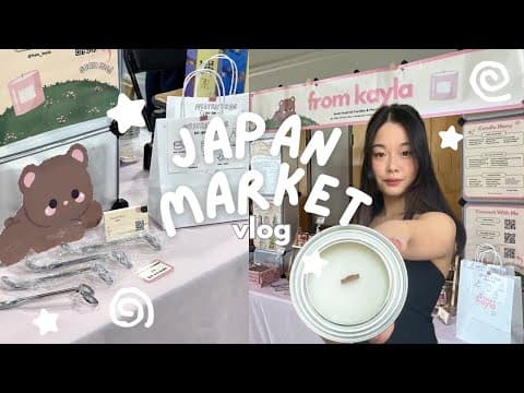 Japanese Art Market Vlog 🍥🍡 Table Booth Setup, Market Results, Packing Orders